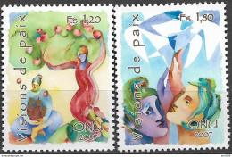 2007  UNO Genf Mi. 573-4**MNH  Friedliche Visionen - Ongebruikt