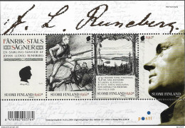 2004 Finnland Mi.Bl. 32 **MNH  200. Geburtstag Von Johan Ludvig Runeberg - Unused Stamps