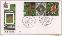 1999  Vatikan    Mi. 1127-8 FDC Europa   Natur- Und Nationalparks - 1999