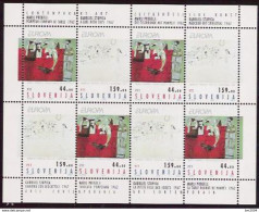 1993 Slowenien  Mi.48-9 **MNH  Sheet Europa: Zeitgenössische Kunst. - 1993