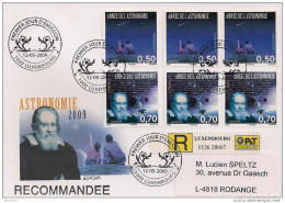 2009 Luxemburg Mi. 1831-2 FDC Recomandee - 2009