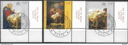 2007 Vatikan Mi. 1597-9 FD-used  Weihnachten :  Gemälde Von Giuseppe Calí - Usati