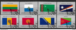 1999 UNO New York   Mi. 797-804  Used   Flaggen Der UNO-Mitgliedstaaten - Usados