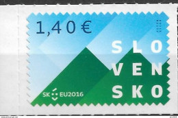 2016 Slowakei Mi. 793x**MNH   . Vorsitz Der Slowakei Im Rat Der Europäischen Union. - Neufs