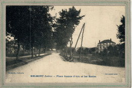 CPA  (42) BELMONT - Aspect De La Place Jeanne D'Arc Et Des Ecoles En 1920 - Belmont De La Loire