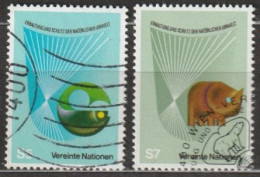 UNO Wien 1982 MiNr.27- 28 O Gest. Erhaltung Und Schutz Der Natürliche Umwelt ( 1840)  Günstige Versandkosten - Used Stamps