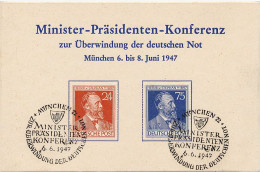 GERMANY - DEUTSCHE - FDC 1947 -  MINISTER PRESIDENTEN KONFERENZ    Perfect  Luxe - 1948-1960
