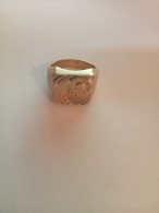 Chevalier Plaqué Or Diamètre Intérieur 19 Mm - Ring