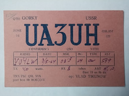 KOV 720-43 - RADIO AMATEUR, QSL CARD, USSR, GORKY - Radio Amateur