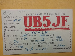 KOV 720-44 - RADIO AMATEUR, QSL CARD, CRIMEA, UKRAINE - Radio Amateur