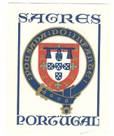 Portugal Etiquette Valise Hotel Sagres Algarve Luggage Label - Etiquetas De Hotel