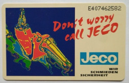 Netherlands / Germany F 7.50 / 6DM  MINT Chip Card -  JECO Wir Schmieden Sicherheit - Private