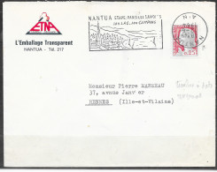 Anomalie Flamme Illustrée =o De Nantua Ain 12-6 1964 Tête Bêche (timbre à Date Renversé) - Cartas & Documentos