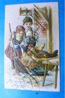 Joyeuses Pâques Pasen  1907 - Ostern