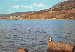 Cartolina Pizzo Calabro Panorama Con Pescatore 1975 (Vibo Valentia) - Vibo Valentia