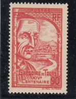 France - Année 1939 - Neuf** - N°YT 442** - Grégoire De Tours - Unused Stamps