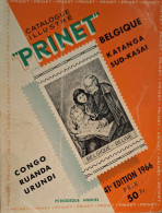 Timbre - Catalogue Illustré "Prinet" - Belgique - Congo - Ruanda - Urundi - Katanga - Sud-Kasai - 1966 - Belgique