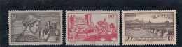 France - Année 1939 - Neuf** - N°YT 448/50** - Sites Et Paysage - Unused Stamps