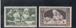 France - Année 1940 - Neuf** - N°YT 459/60** - Au Profit Des Blessés, Croix Rouge - Unused Stamps