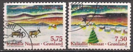 DK - Grönland  (2008)  Mi.Nr.  523 + 524  Gest. / Used  (9hd05)  MH / From Booklet - Gebruikt