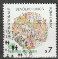 UNO Wien 1984 MiNr.38 Gest. Weltbevölkerungskonferenz ( 1966) - Gebraucht