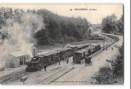 CPA 22 Moncontour La Gare Train Tramway  - Moncontour