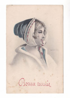 Illustrateur W. Braun, Femme De Profil Portant Coiffe, Vienne, Viennoise, 1907, éd. A. S. V. Série 640 - Braun, W.
