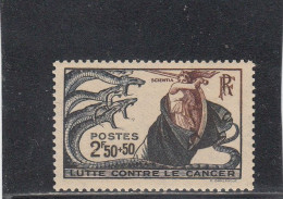 France - Année 1941 - Neuf** - N°YT 496** - Lutte Contre Le Cancer - Neufs