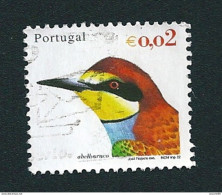 N° 2549 Oiseau Du Portugal Abelharuco   Oblitéré Timbre Portugal 2002 - Usado