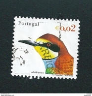 N° 2549 Oiseau Du Portugal Abelharuco   Oblitéré Timbre Portugal 2002 - Gebruikt