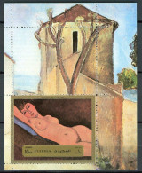 FUJEIRA Peinture, Nus, Nu, Modigliani. Michel BF N° 117A Dentelé** MNH. - Desnudos