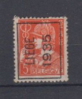 BELGIË - PREO - Nr 292 A  (Mercurius) - LIEGE 1935 - (*) - Sobreimpresos 1932-36 (Ceres Y Mercurio)