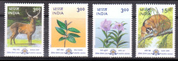 INDIA 2000 Indepex Asiana 2000 International Philatelic Exhibition - Fauna 4v Set MNH, P.O Fresh & Fine As Per Scan - Unused Stamps