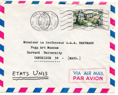 70893 - Frankreich - 1966 - 1,00F Carnac EF A LpBf PARIS -> Cambridge, MA (USA) - Briefe U. Dokumente