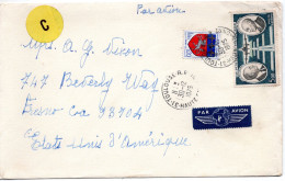 70895 - Frankreich - 1975 - 5,00F Luftpost MiF A LpBf TOULOUSE -> Fresno, CA (USA) - Lettres & Documents