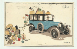 ITALA  FABBRICA AUTOMOBILI TORINO 1926 ILLUSTRATA FIRMATA  - VIAGGIATA   FP - Sonstige & Ohne Zuordnung