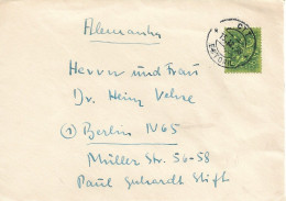 Letter From Portugal To Germany , 1958 , Medieval Knight 90 Ctvs Stamp , Estoril Postmark - Covers & Documents