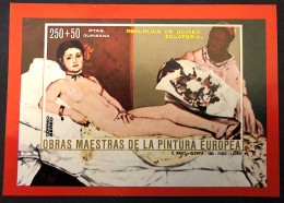 GUINEE EQUATORIALE Peinture, Nus, Nu, Manet. Bbloc Feuillet Non Dentelé** MNH. - Impressionismus