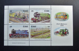 Ireland - Irelande - Eire 1984 - Y & T  N° 531 / 534 (4 Val.)  - Trains - Treinen - Transport  -  MNH - Postfris - Hojas Y Bloques