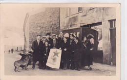 Cpa / Photo-esperanto-membres Esperantistes Devant Une Camionnette Poste TSF - Esperanto