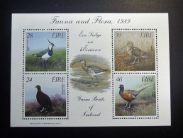 Ireland - Irelande - Eire 1989 - Y & T  N° 693 / 696 (4 Val.) - Fauna - Wildlife Ireland - Birds -  MNH - Postfris - Blocs-feuillets