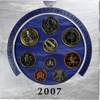 Grande-Bretagne, Elizabeth II, Set 1 Penny To 2 Pounds, 2007, Londres, BU, FDC - Mint Sets & Proof Sets