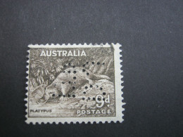 AUSTRALIEN ,       Firmenlochung , Perfin , 2 Scans - Used Stamps