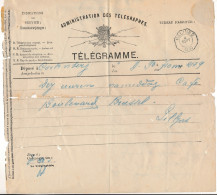 TELEGRAM  CORTEBERG A MALINES 1890    2 SCANS - Télégrammes