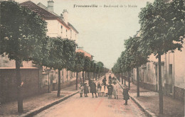 Franconville * Le Boulevard De La Mairie * Groupe D'enfants Villageois - Franconville