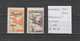 (TJ) Hongarije 1931 - YT LP. 24/25 (postfris/neuf/MNH) - PRACHTIG!!! - Neufs