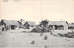 CONGO - Nels - Animé - Campement - Carte Postale Ancienne - Congo Belga