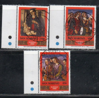 REPUBBLICA DI SAN MARINO 1994 NATALE CHRISTMAS NOEL WEIHNACHTEN NAVIDAD SERIE COMPLETA COMPLETE SET USATA USED OBLITERE' - Usados