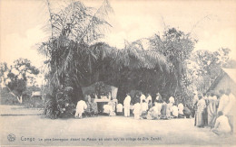 CONGO - Nels - Le Pere Lemegour Disant La Messe En Plein Air - Au Village De Zila Zambi - Carte Postale Ancienne - Congo Belga