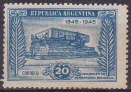 Patrimoine - ARGENTINE - Mausolée De Rivadavia -  N° 461 * - 1945 - Unused Stamps